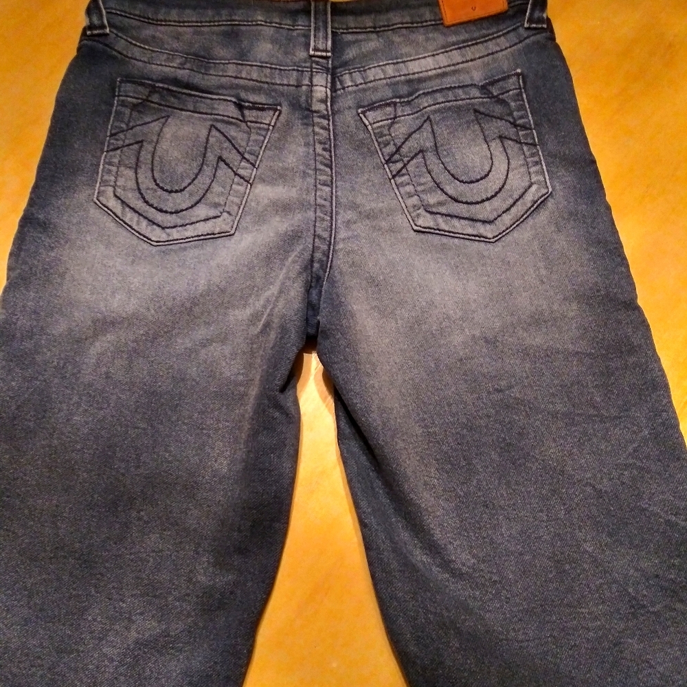 Boys True Religion Frayed hem Denim shorts